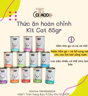 Thức ăn hoàn chỉnh Complete Cusine cho mèo Kit Cat- Lon 150gr