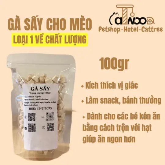 Gà viên sấy ngon bổ dưỡng cho thú cưng
